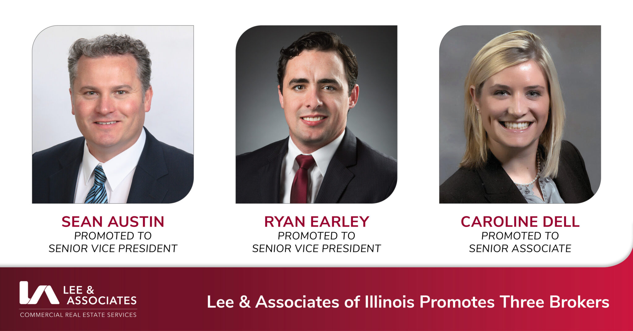 Lee & Associates of Illinois Announces Three Broker Promotions