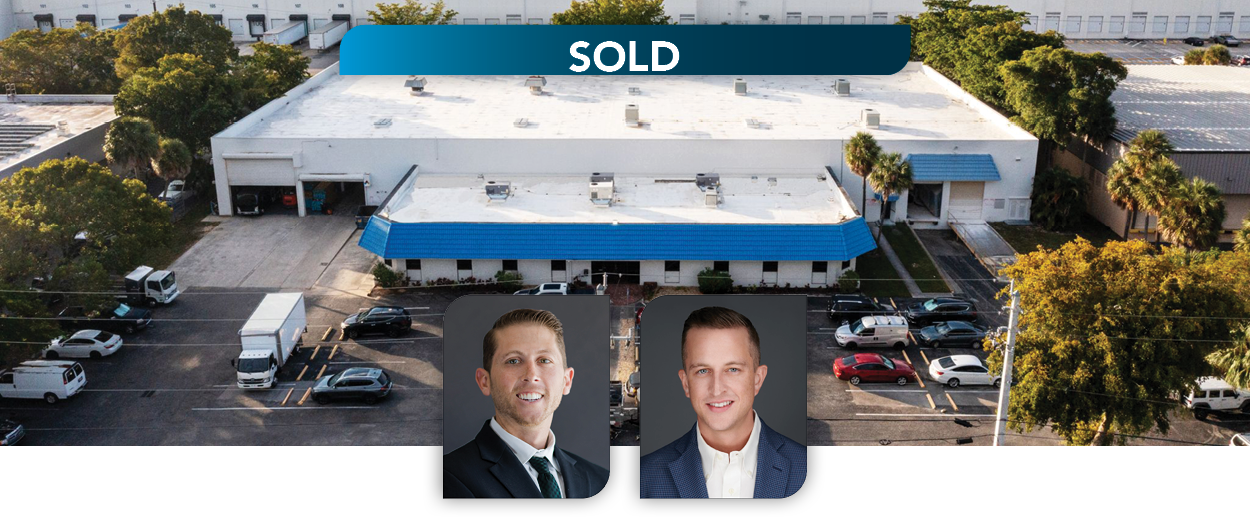 Principal Greg Milopoulos and Senior Vice President Christian Baena close off-market $7.595 million industrial deal in Fort Lauderdale